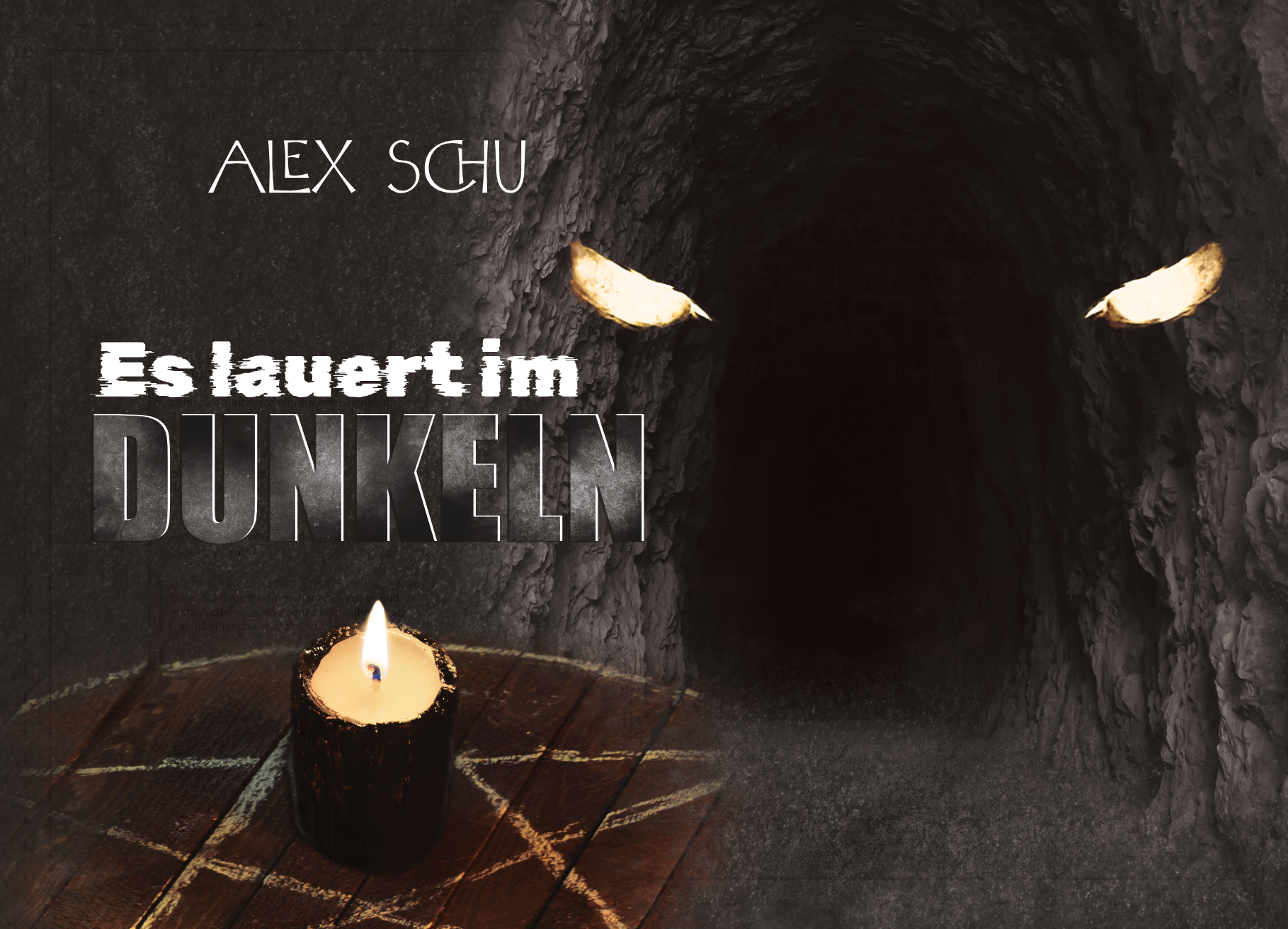 Karte Vorderseite – Es lauert im Dunkeln